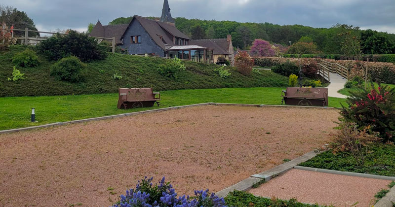 terrain de pétanque gite au marais vernier